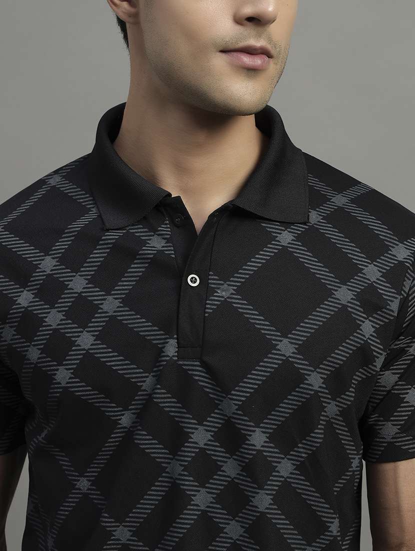 men printed short sleeve regular fit polo t-shirt - 22068772 -  Standard Image - 4