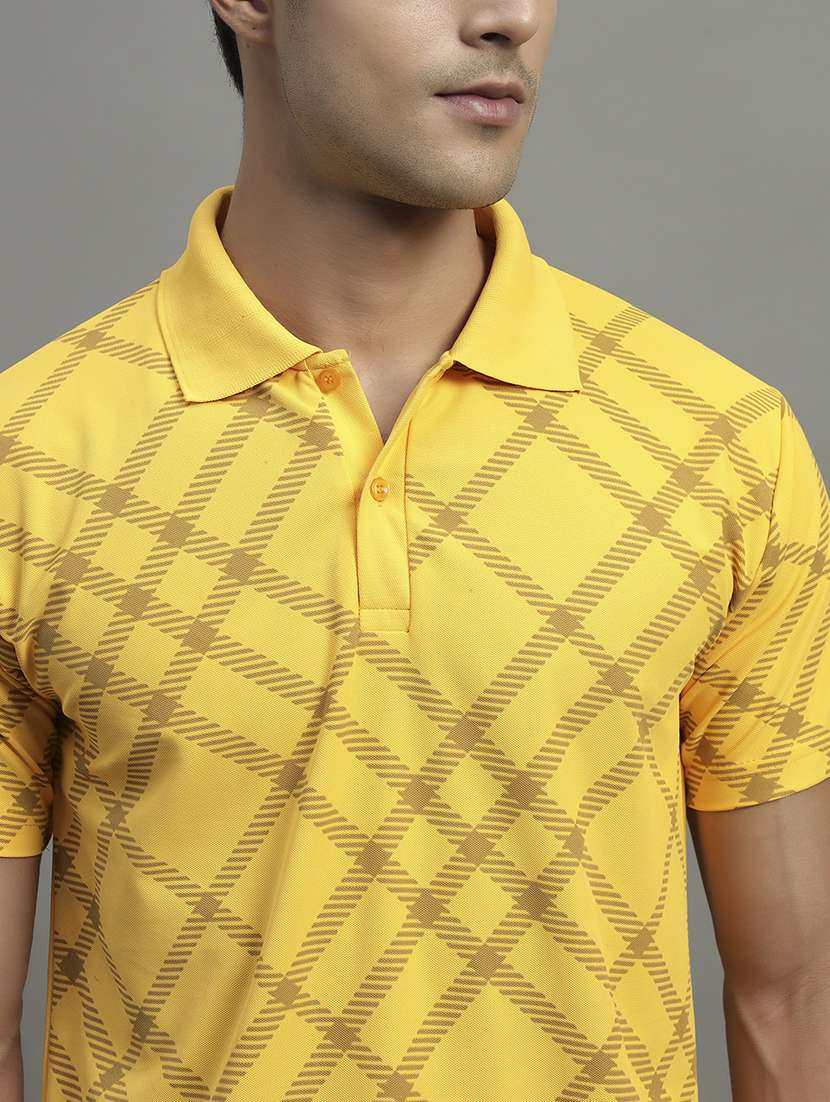 men printed short sleeve regular fit polo t-shirt - 22068774 -  Standard Image - 1