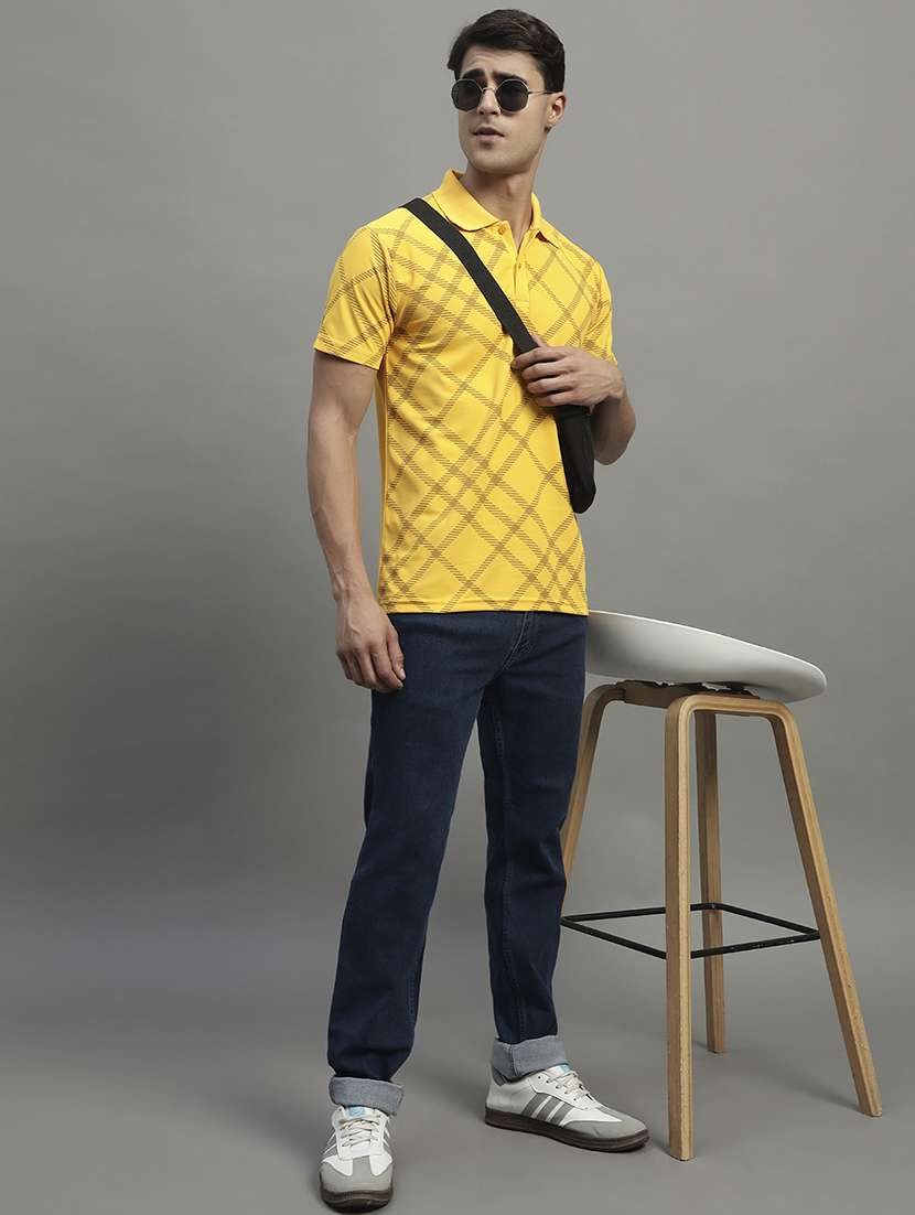 men printed short sleeve regular fit polo t-shirt - 22068774 -  Standard Image - 4