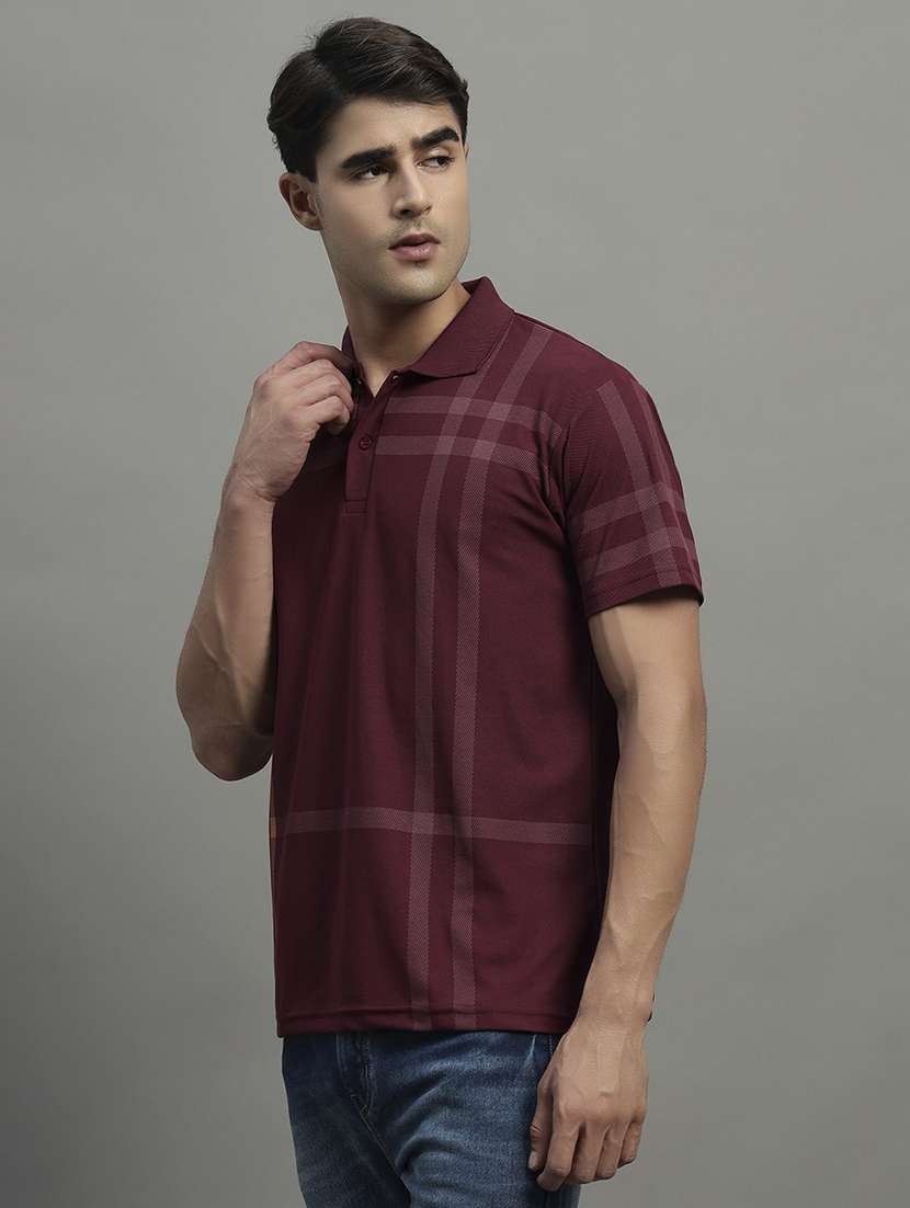 men printed short sleeve regular fit polo t-shirt - 22068778 -  Standard Image - 1