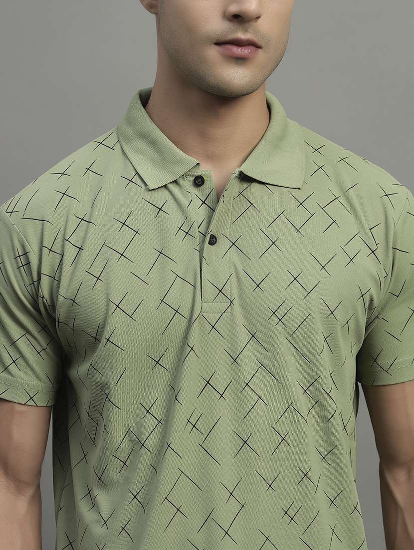 men printed short sleeve regular fit polo t-shirt - 22068779 -  Standard Image - 4