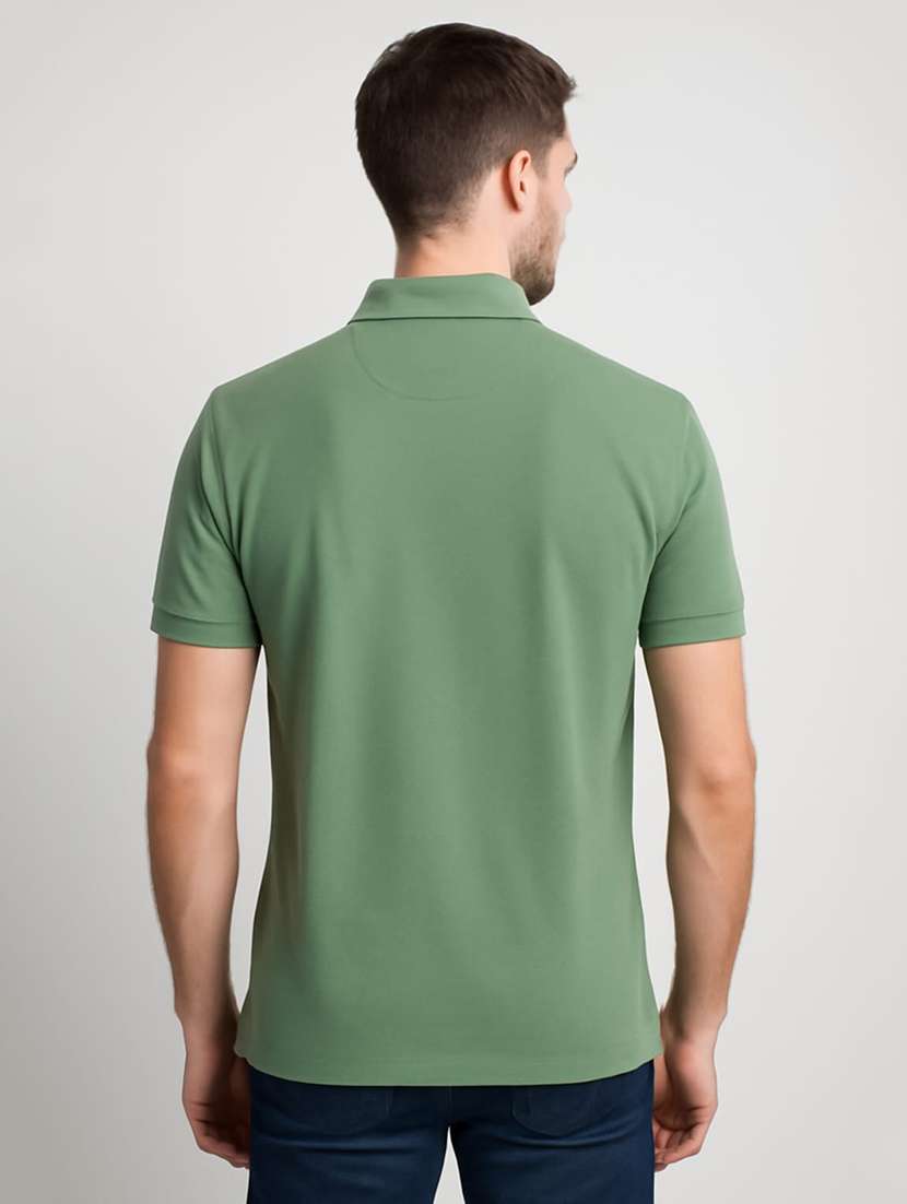 men printed short sleeve regular fit polo t-shirt - 22068788 -  Standard Image - 1