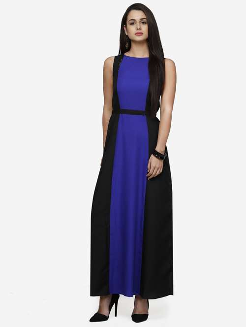 women color blocked sleeveless a-line dress - 22068792 -  Standard Image - 0