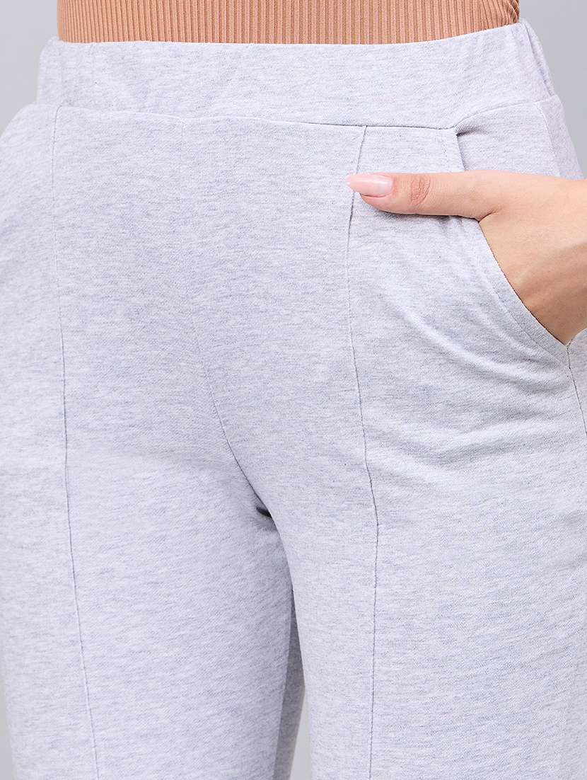 women solid mid rise bootcut trouser - 22068823 - Standard Image - 4