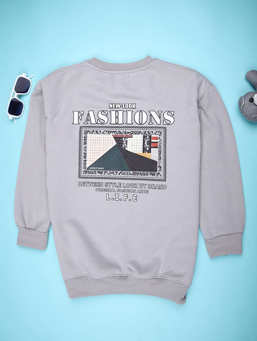 boys printed long sleeve sweatshirt - 22068871 -  Standard Image - 1