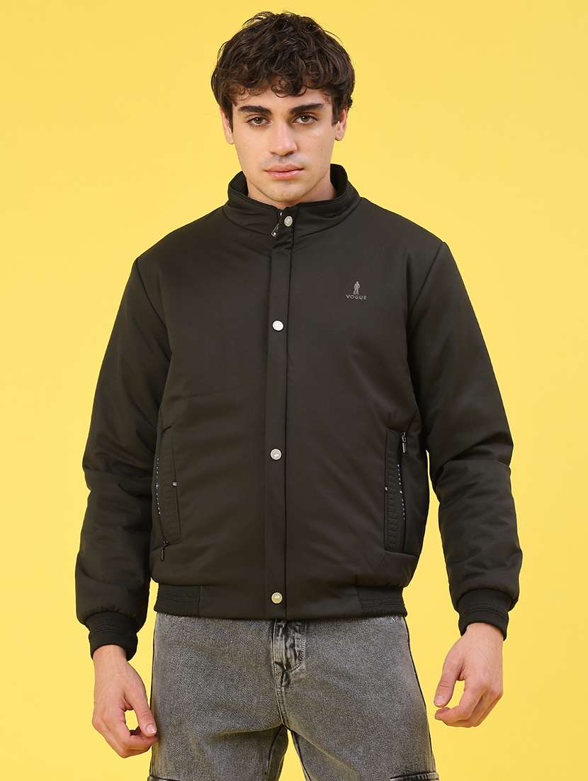 Men Solid Long Sleeve Puffer Jacket - 22068976 -  Standard Image - 1