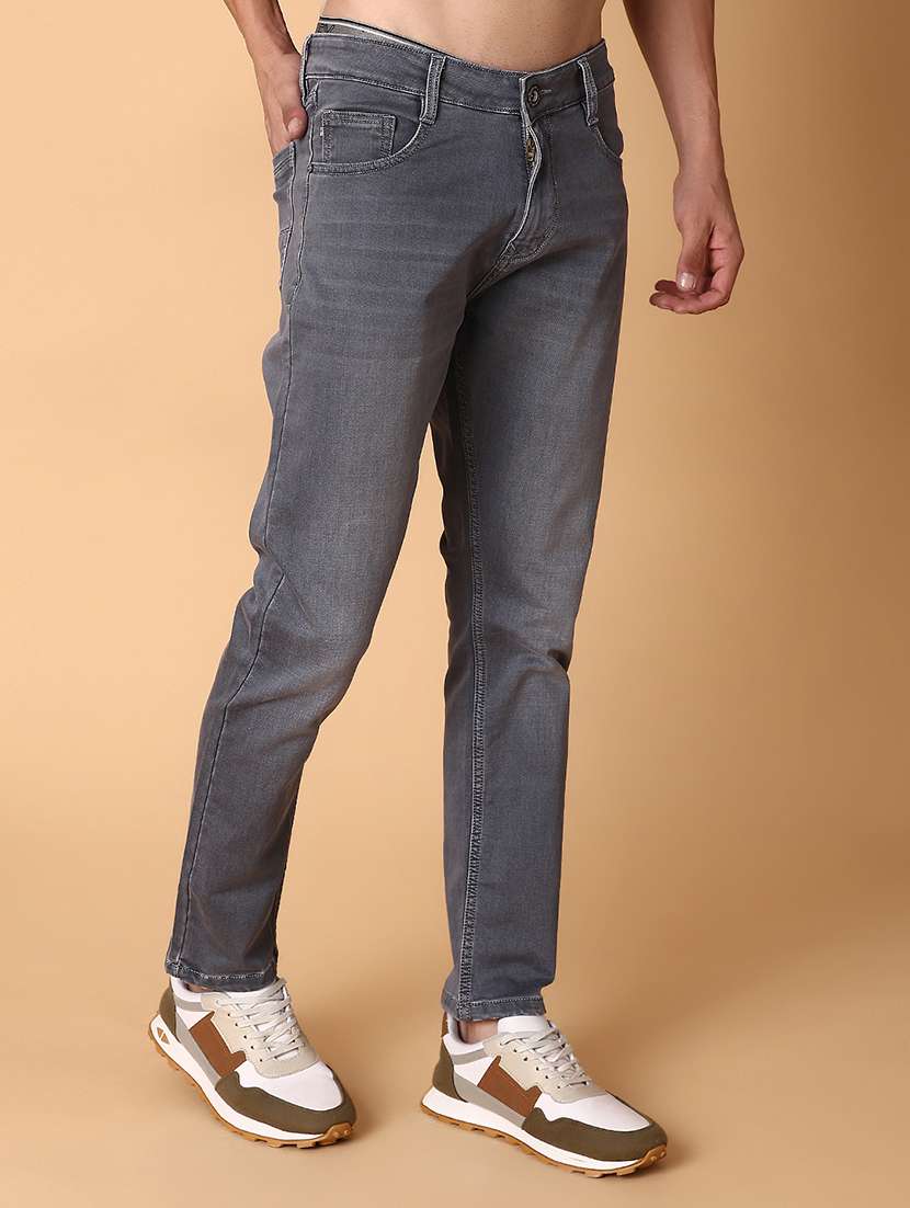 men washed mid rise full length jeans - 22068995 -  Standard Image - 1