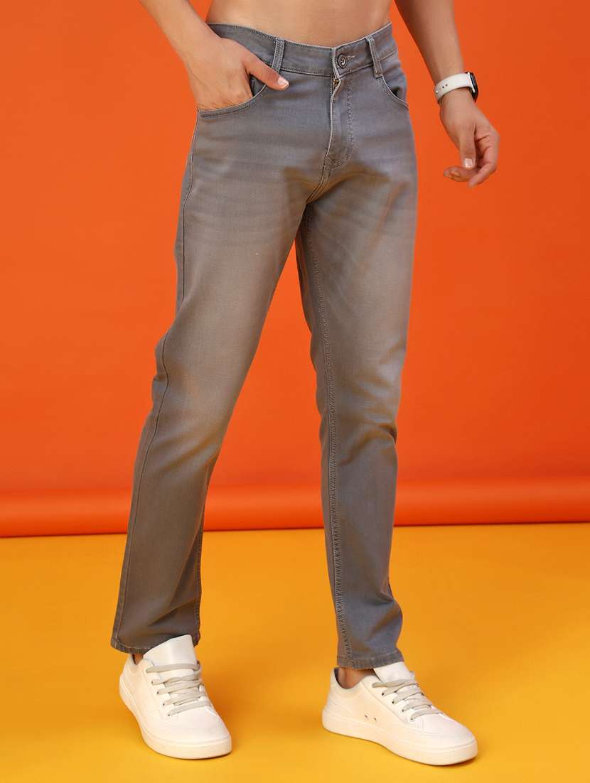 men washed mid rise full length jeans - 22069008 -  Standard Image - 1