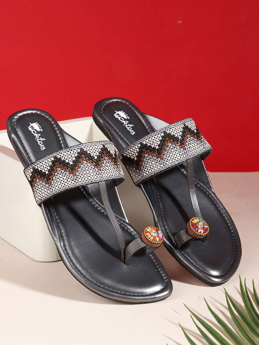 women one toe slip on flats