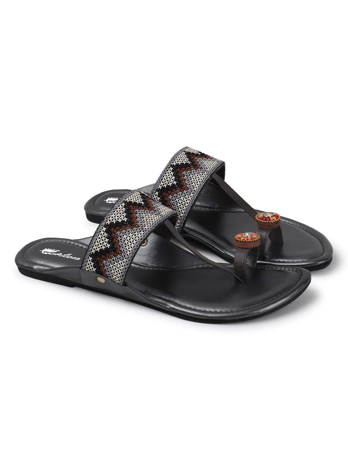 women one toe slip on flats - 22069067 -  Standard Image - 1