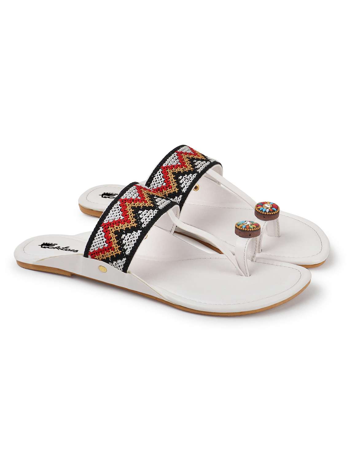 women one toe slip on flats - 22069068 -  Standard Image - 1