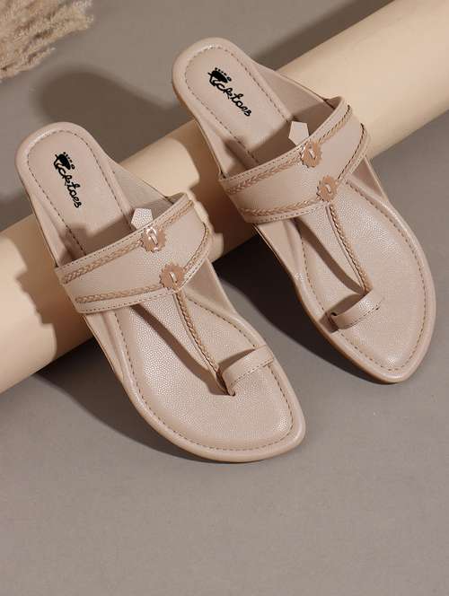 women one toe slip on flats - 22069070 -  Standard Image - 0