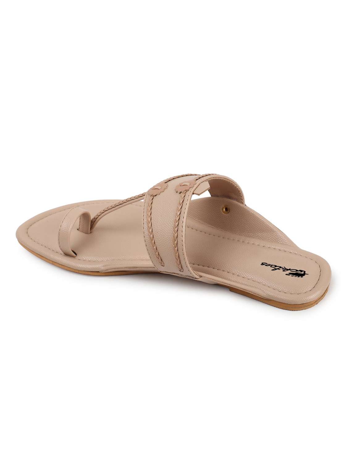 women one toe slip on flats - 22069070 - Standard Image - 4