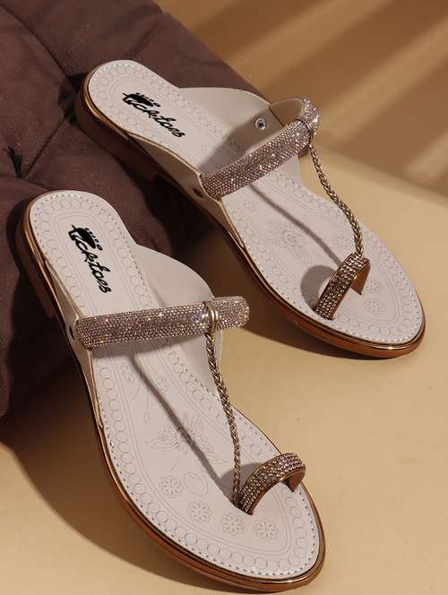 women one toe slip on flats - 22069079 -  Standard Image - 0