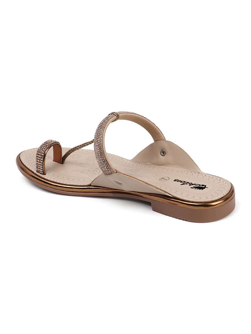 women one toe slip on flats - 22069079 - Standard Image - 4