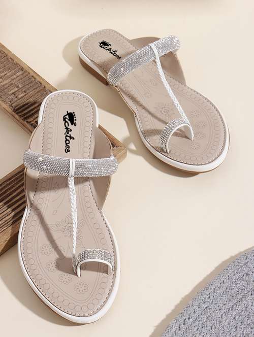 women embellished one toe flat sandal - 22069080 -  Standard Image - 0