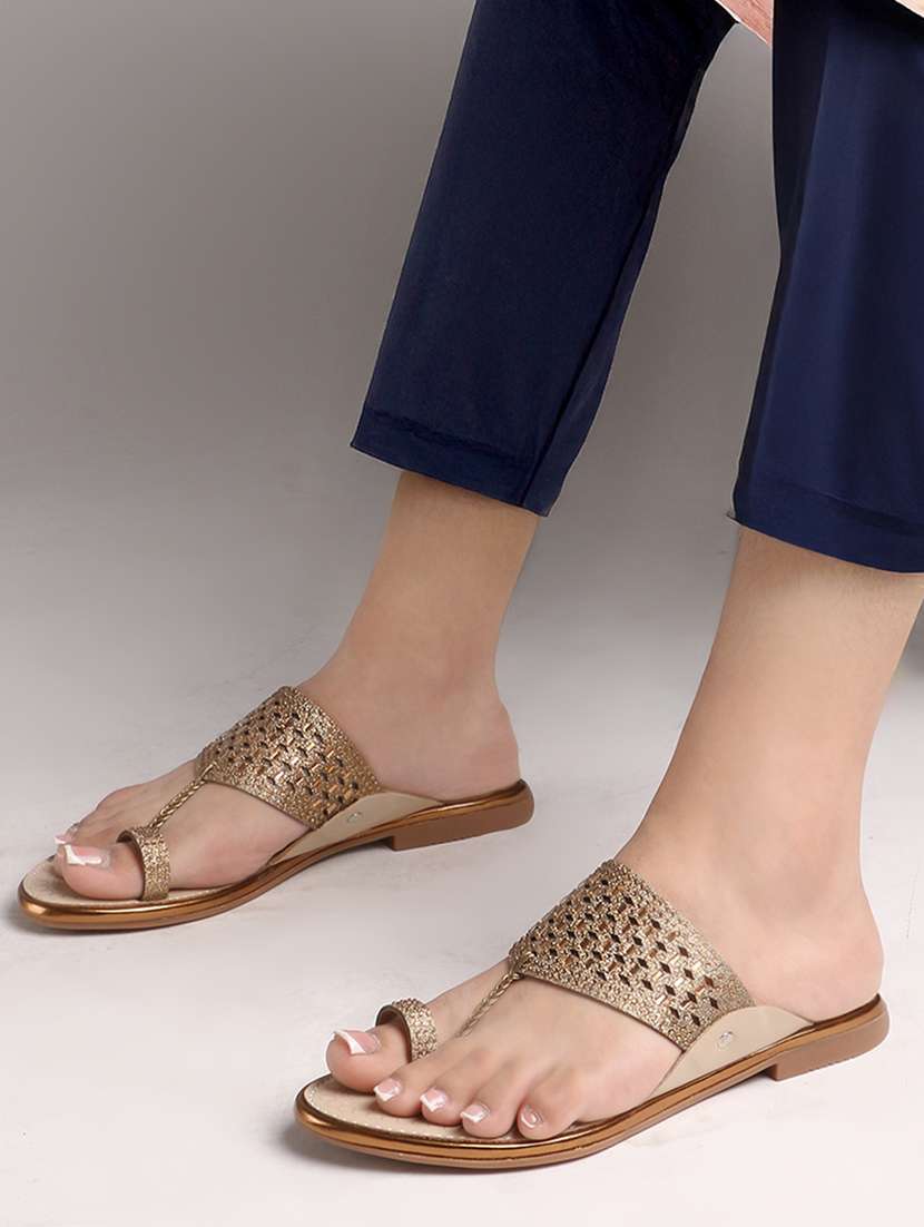 women embellished one toe flat sandal - 22069085 - Standard Image - 1