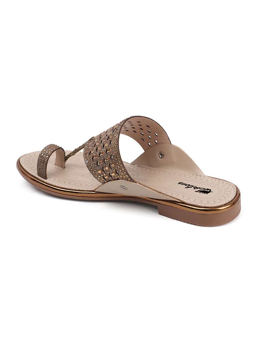 women embellished one toe flat sandal - 22069085 - Standard Image - 4