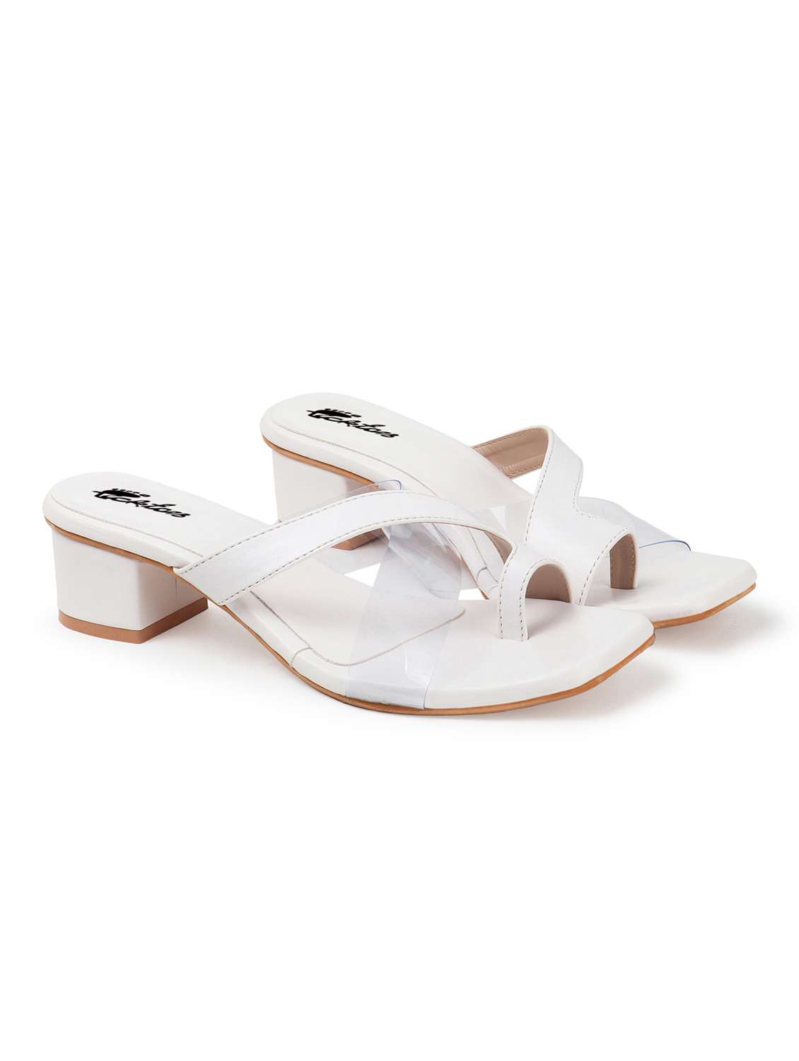 white synthetic sandals - 22069098 -  Standard Image - 1