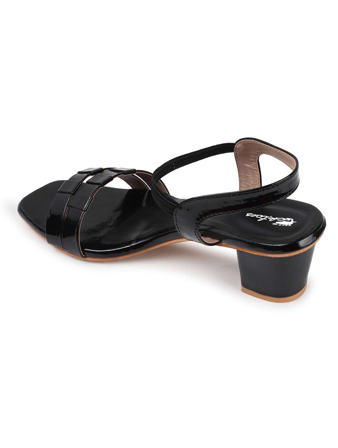 women solid back strap block heels - 22069099 - Standard Image - 4