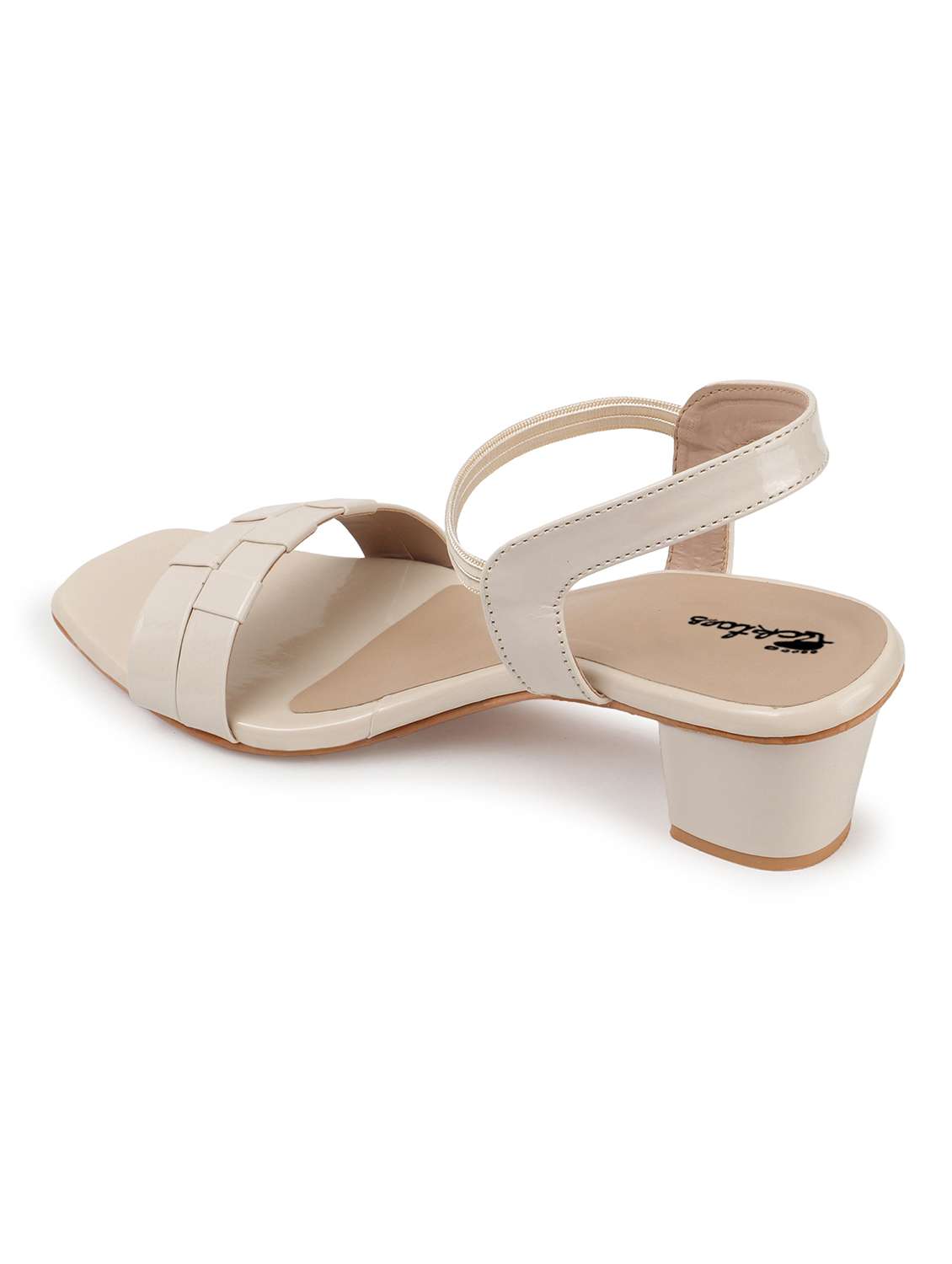 women solid back strap block heels - 22069100 - Standard Image - 4