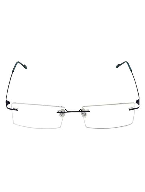 rimless rectangle eye glasses - 22069143 -  Standard Image - 0