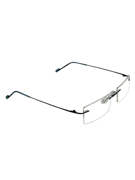 rimless rectangle eye glasses - 22069143 -  Standard Image - 1