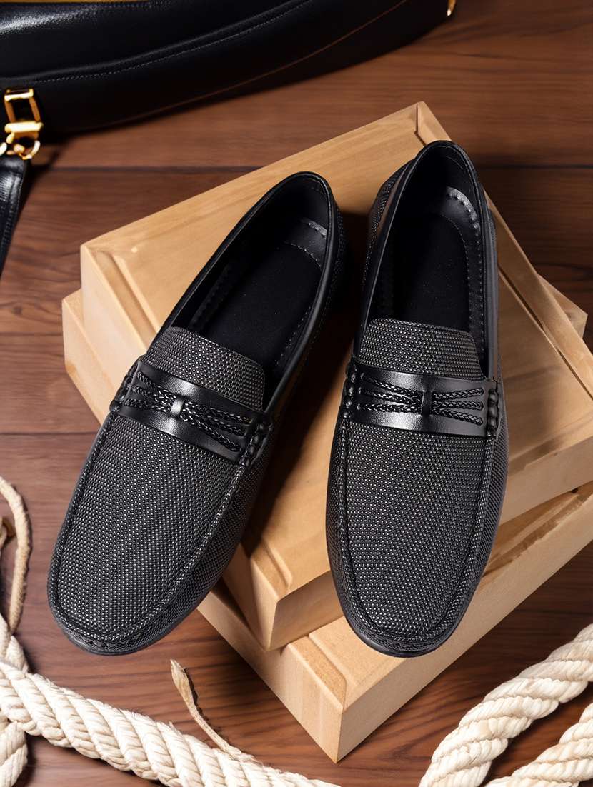 men black slip on loafer