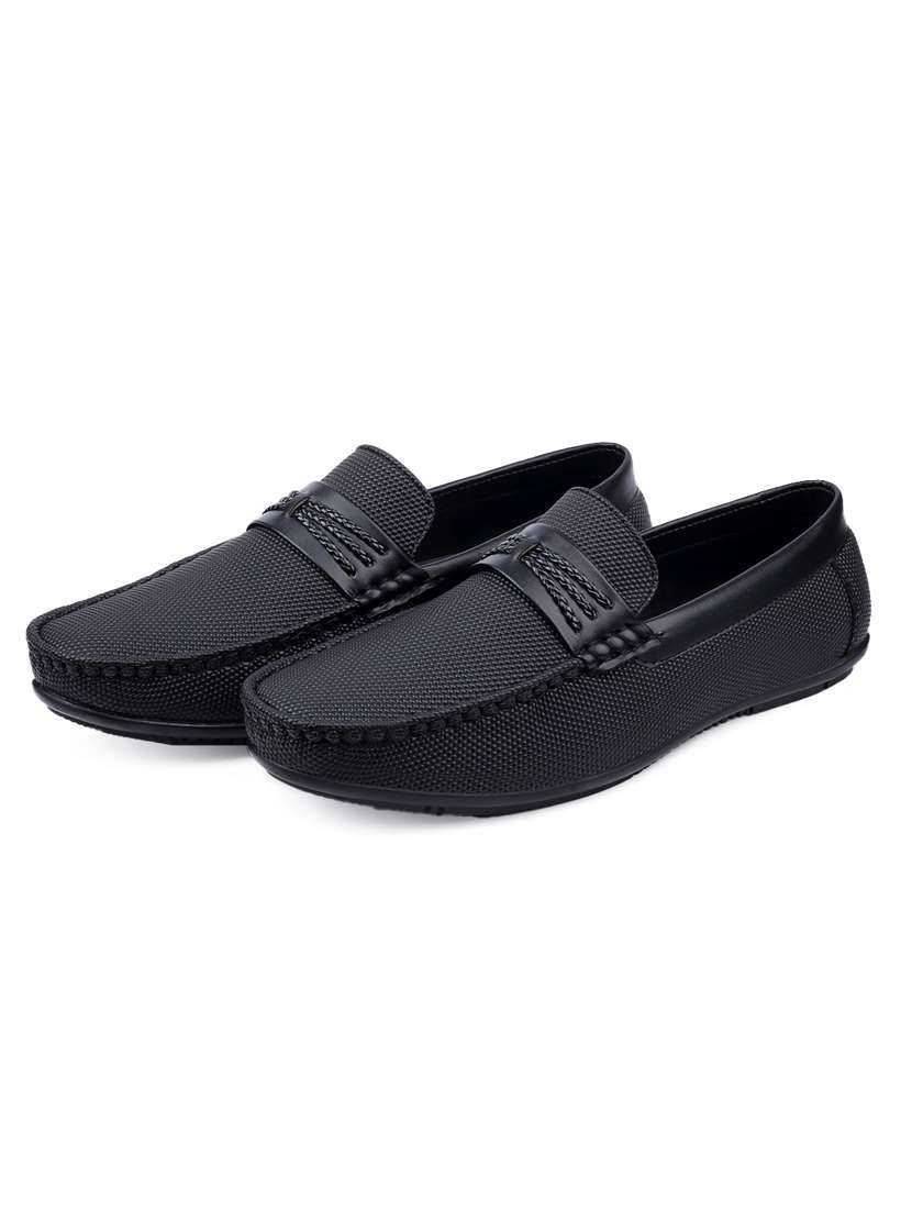 men black slip on loafer - 22069149 -  Standard Image - 1