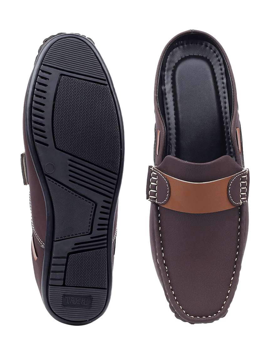 men brown slip on loafer - 22069151 - Standard Image - 6