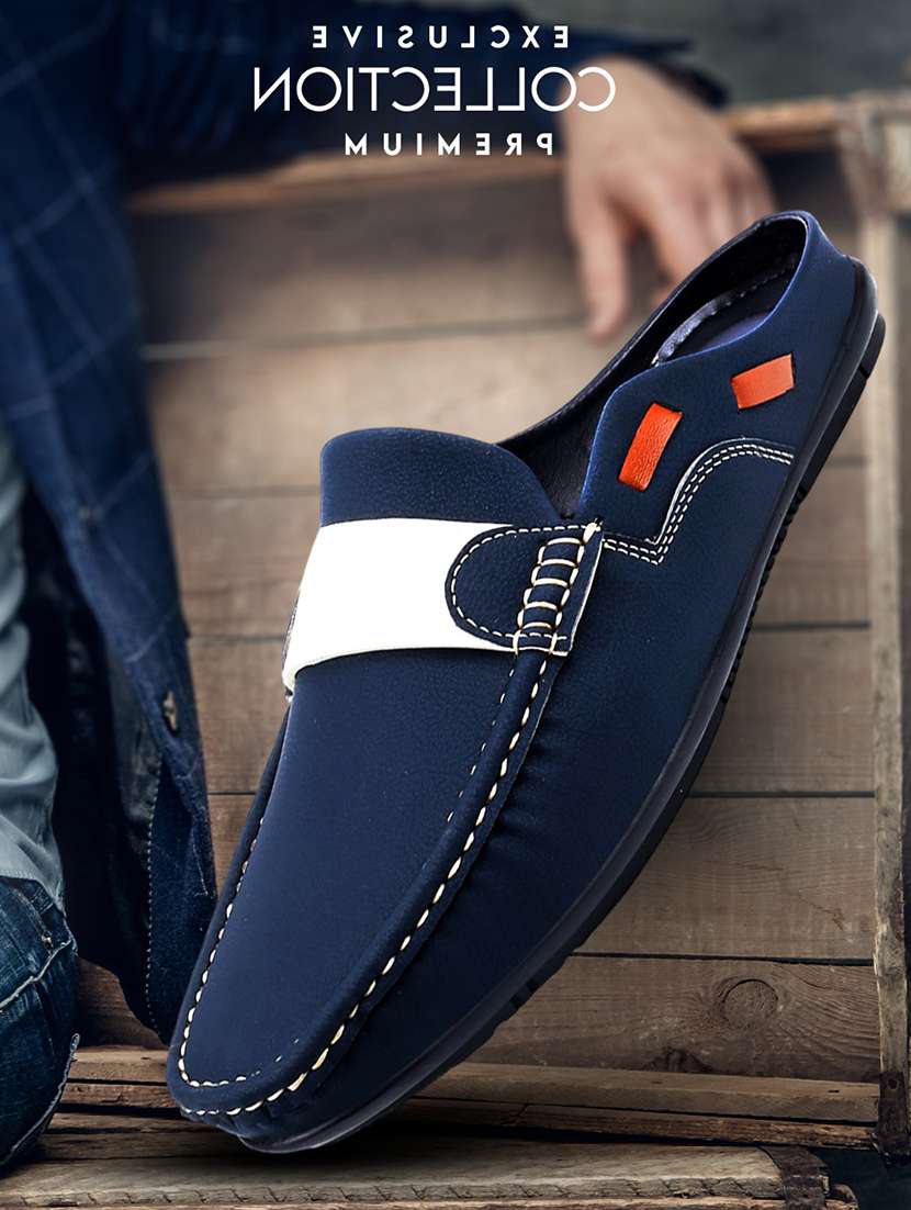 men blue slip on loafer - 22069152 -  Standard Image - 1