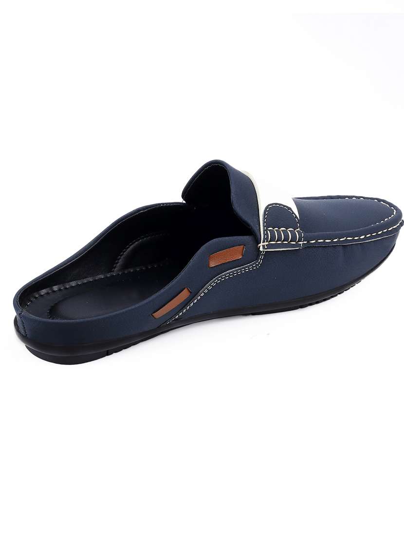 men blue slip on loafer - 22069152 - Standard Image - 4