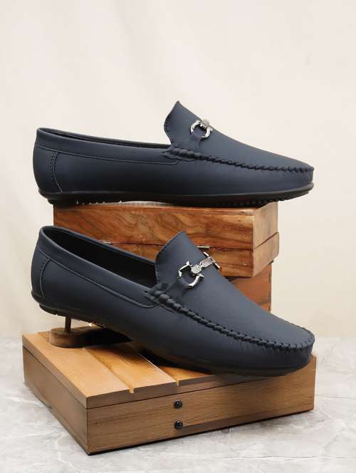 men blue slip on loafer - 22069153 - Standard Image - 0