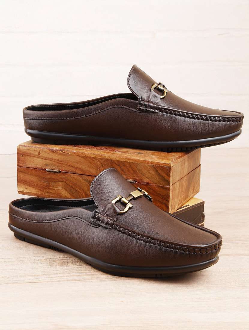men brown slip on loafer - 22069155 - Zoom Image - 0