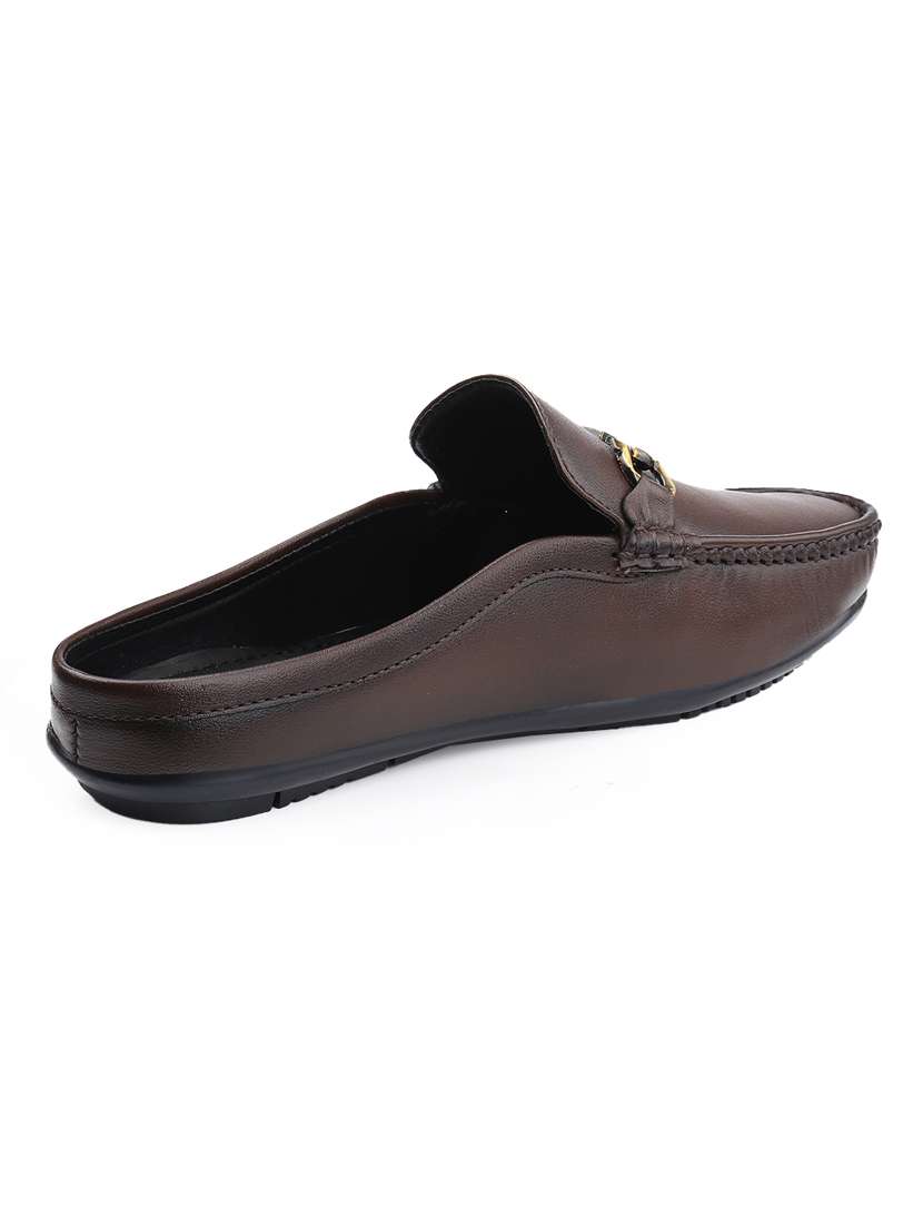 men brown slip on loafer - 22069155 - Standard Image - 4