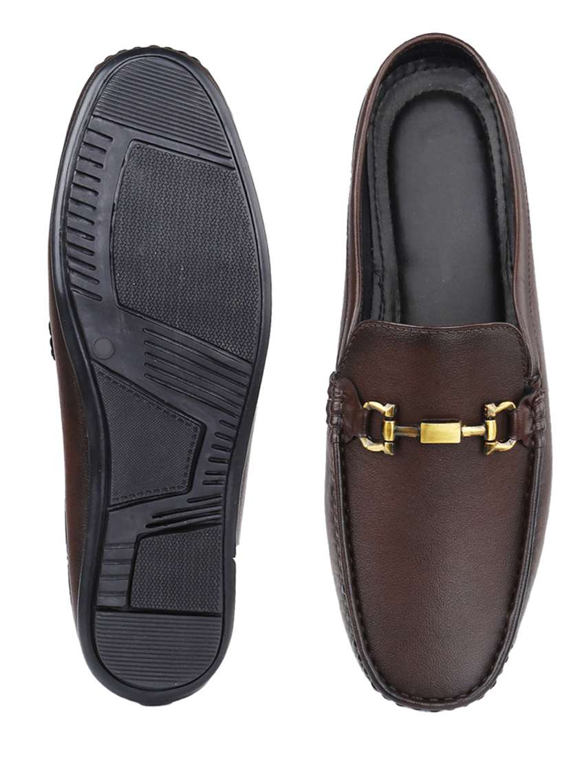 men brown slip on loafer - 22069155 - Standard Image - 6
