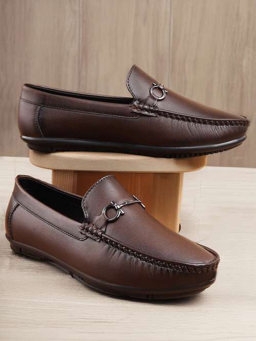 men brown slip on loafer - 22069159 - Standard Image - 0