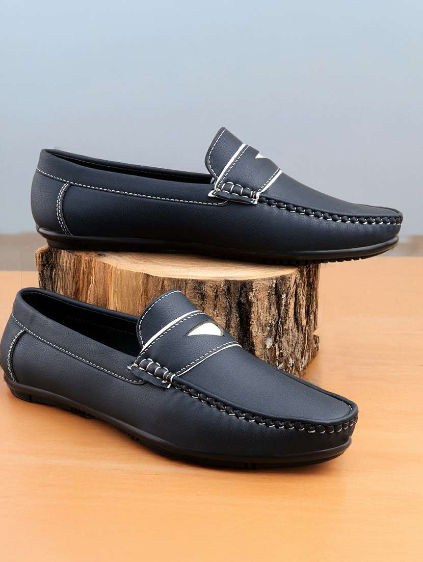 men blue slip on loafer - 22069161 -  Standard Image - 1