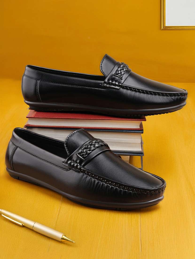 men black slip on loafer - 22069167 -  Standard Image - 1