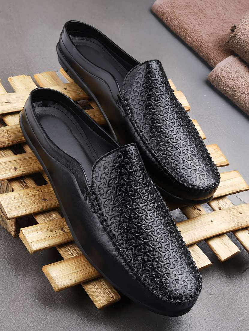 men black slip on loafer