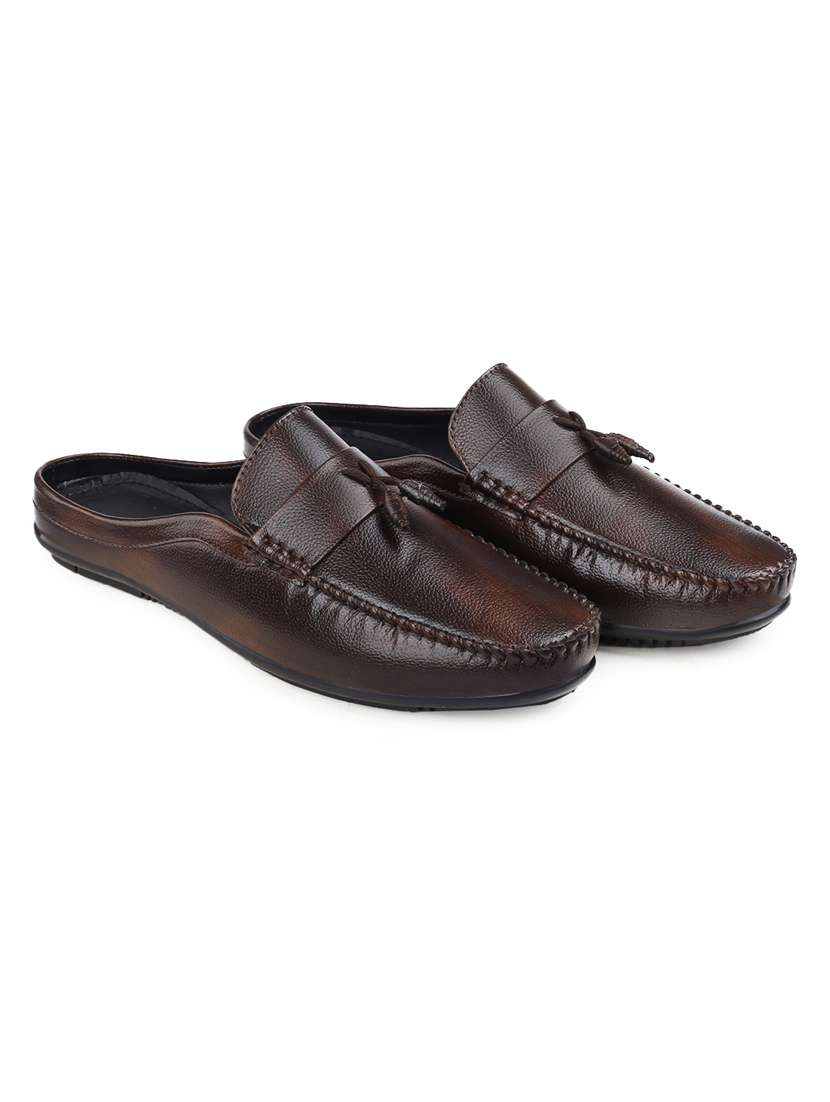 men brown slip on loafer - 22069172 -  Standard Image - 1