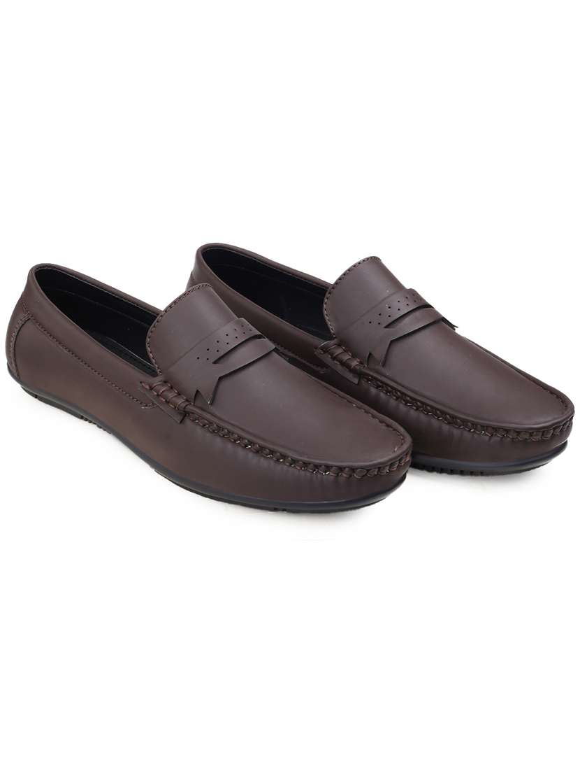 men brown slip on loafer - 22069175 -  Standard Image - 1