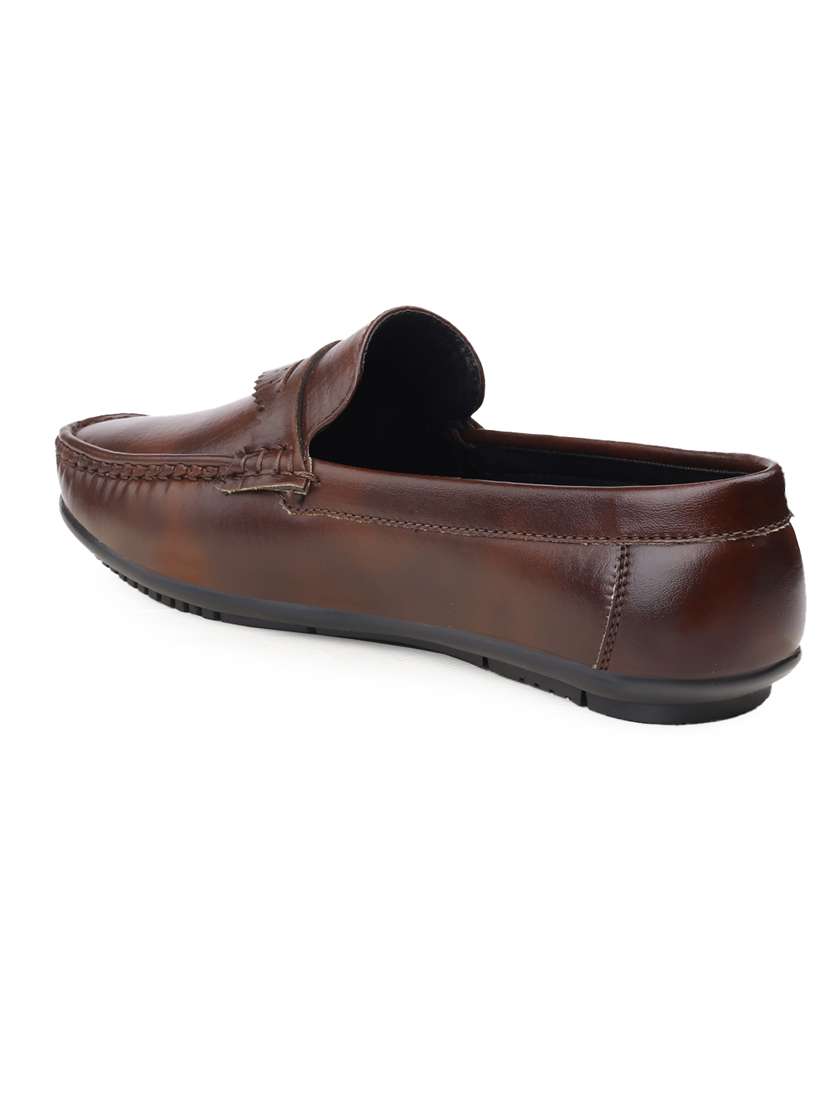 men brown slip on loafer - 22069177 - Standard Image - 4
