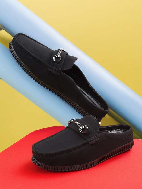 men black slip on loafer - 22069182 - Standard Image - 0