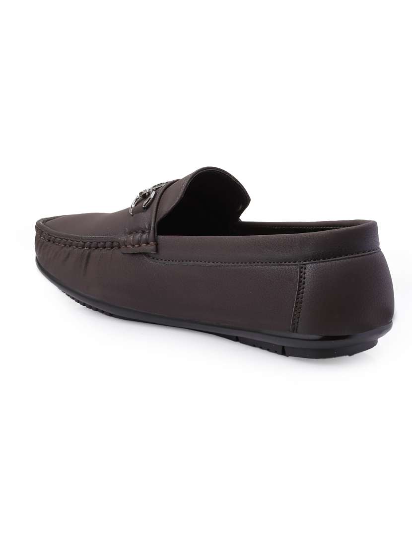 men brown slip on loafer - 22069184 - Standard Image - 4