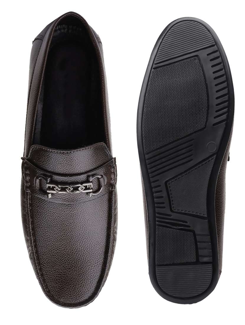 men brown slip on loafer - 22069185 - Standard Image - 6