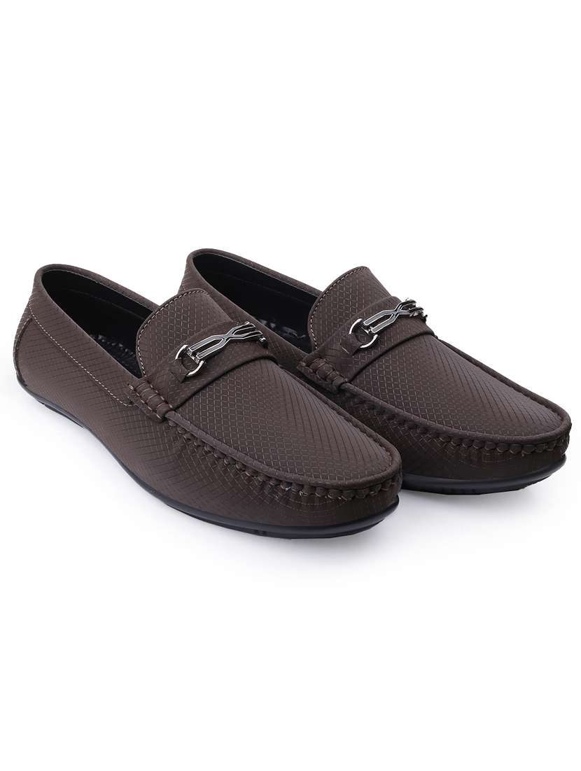 men brown slip on loafer - 22069187 - Standard Image - 1