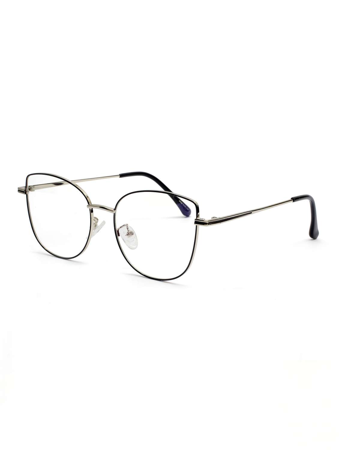 cat eye silver frame spectacles - 22069193 - Standard Image - 1