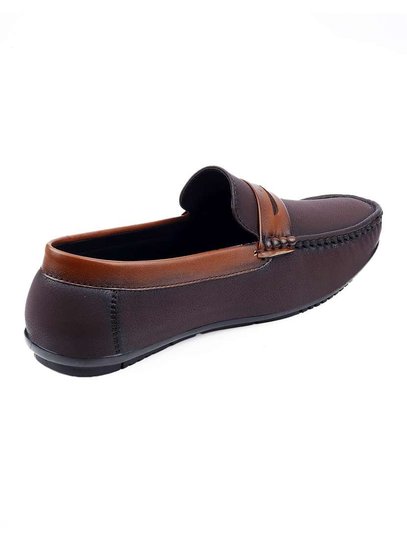 men brown slip on loafer - 22069194 - Standard Image - 4