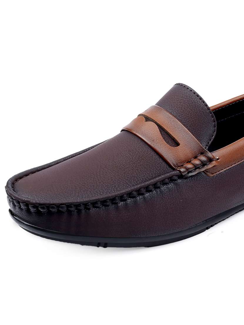 men brown slip on loafer - 22069194 - Standard Image - 6